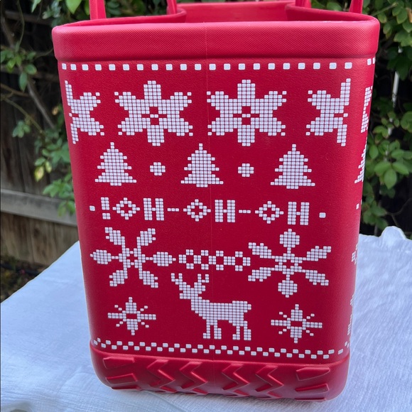 BOGG BAG Red Tote with White Pattern - Picture 3 of 16